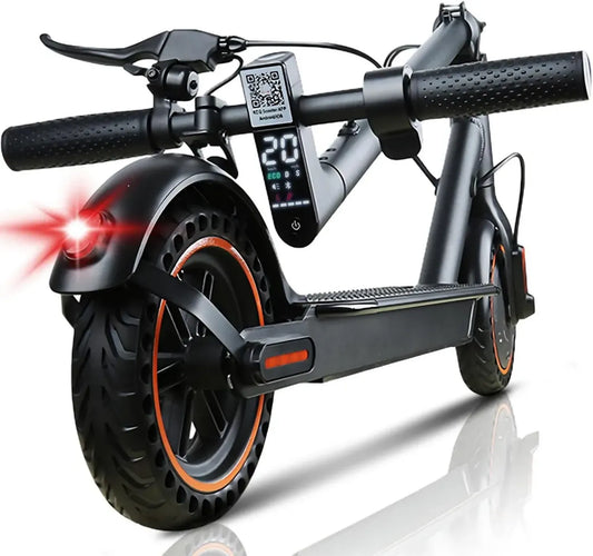 Trottinette Électrique Adulte Pliable 500W, 30KM d'Autonomie, Pneus Anti-crevaison, Contrôle via Appli, Affichage LED, Charge Max 120kg