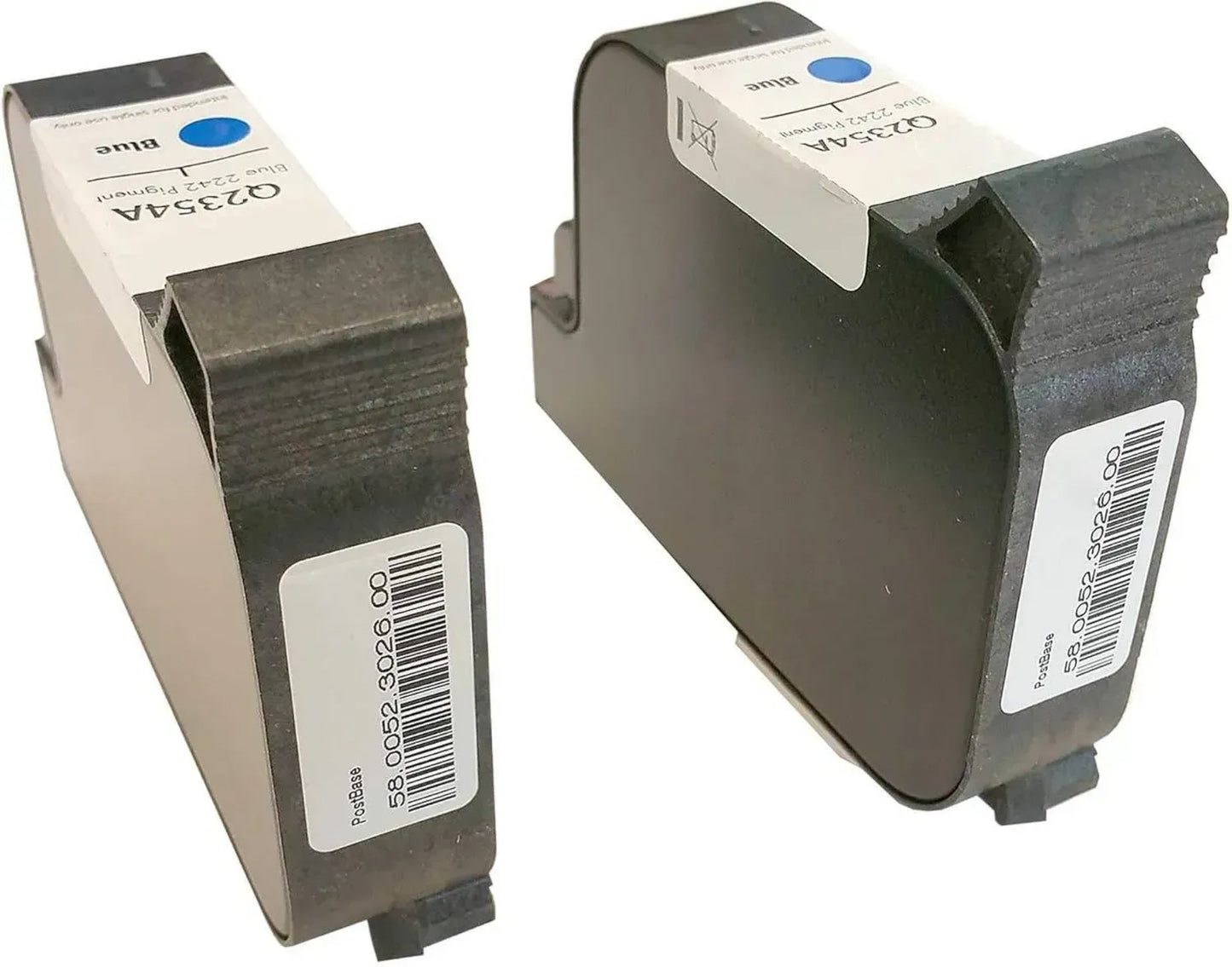 Lot de 2 cartouches d'encre bleue 42 ml avec puce pour FP Posbase 30 à 100
